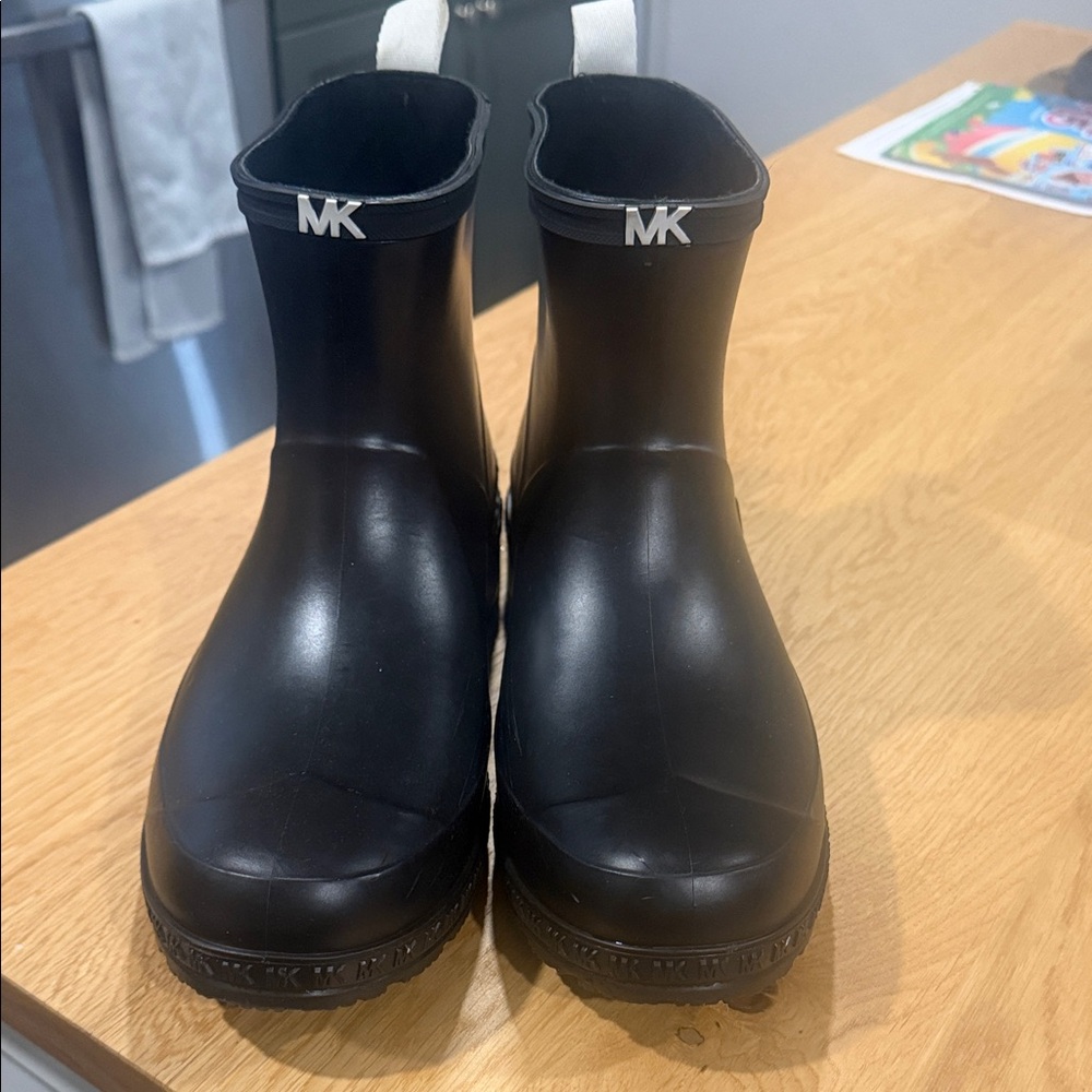 Michael Kors Black Rain Boots